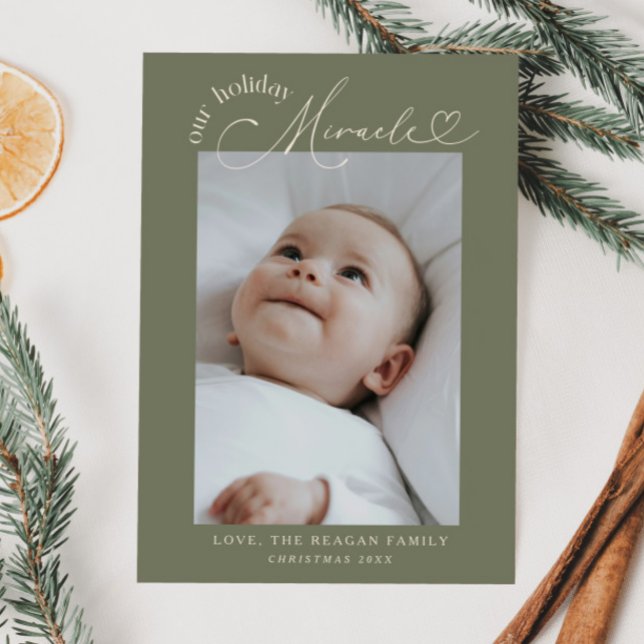 Nuestro milagro navideño sage anuncio de nacimient (Subido por el creador)
