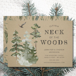 Nuestro nuevo cuello del bosque Invitación móvil