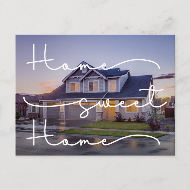 Nuestro nuevo hogar moderno de Invitación móvil fo (Anverso)