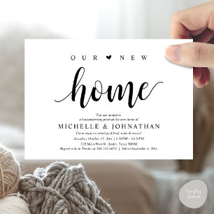 Nuestro nuevo hogar, tarjetas de invitación para f