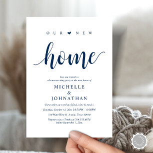 Nuestro nuevo hogar, tarjetas de invitación para f