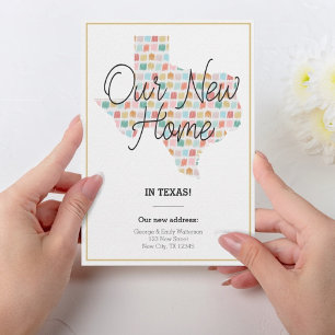 Nuestro nuevo hogar - Texas Moving Invitación Note