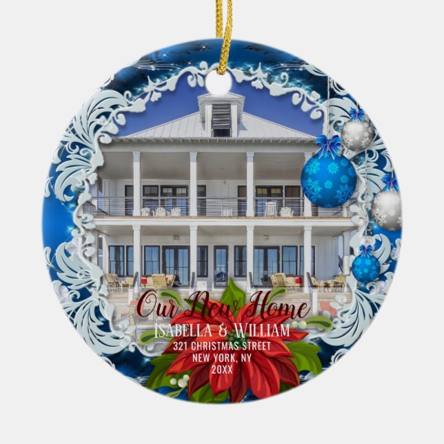 Nuestro nuevo ornamento navideño| Nuevo regalo par (Frente)