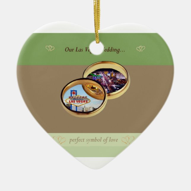 Nuestro ornamento Boda de Las Vegas (Frente)