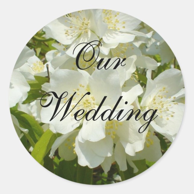 Nuestro Pegatina Boda (Anverso)