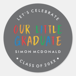 NUESTRO PEQUEÑO GRADUADO | ETIQUETA PARA FIESTA DE