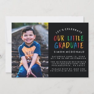 NUESTRO PEQUEÑO GRADUADO   INVITACIÓN A LA FIESTA 