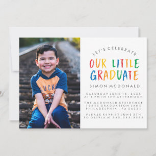 NUESTRO PEQUEÑO GRADUADO   INVITACIÓN A LA FIESTA 