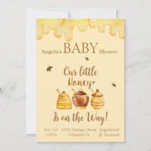 ¡Nuestro Pequeño Honey Está En Camino! Tarjeta de 