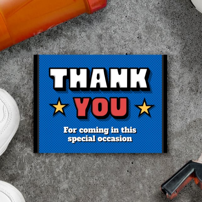 Nuestro pequeño novato está en camino - Tarjeta de (Our Little Rookie is on the Way - Thank You Card)