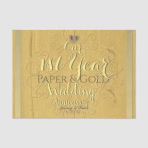 "Nuestro primer año de papel y (falso) Boda de oro