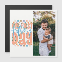 Nuestro Primer Día del Padre Retro Personalizado F