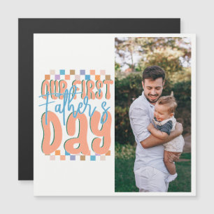 Nuestro Primer Día del Padre Retro Personalizado F