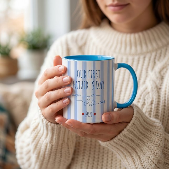 Nuestro Primer Día del Padre Taza (Subido por el creador)