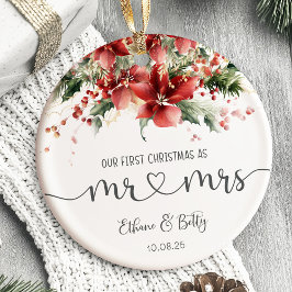 Nuestro primer Ornamento Casado de Navidad Sr.&Mrs