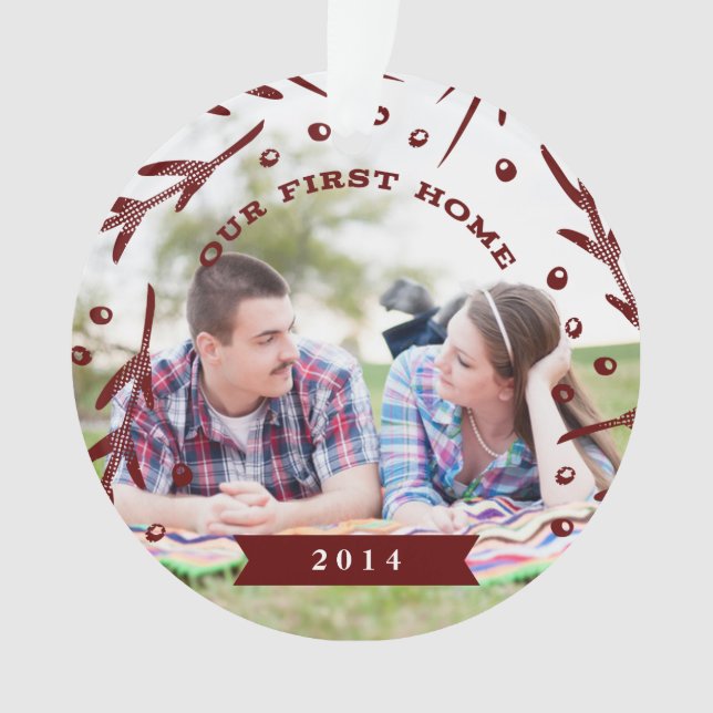 Nuestro primer ornamento casero del día de fiesta (Anverso)