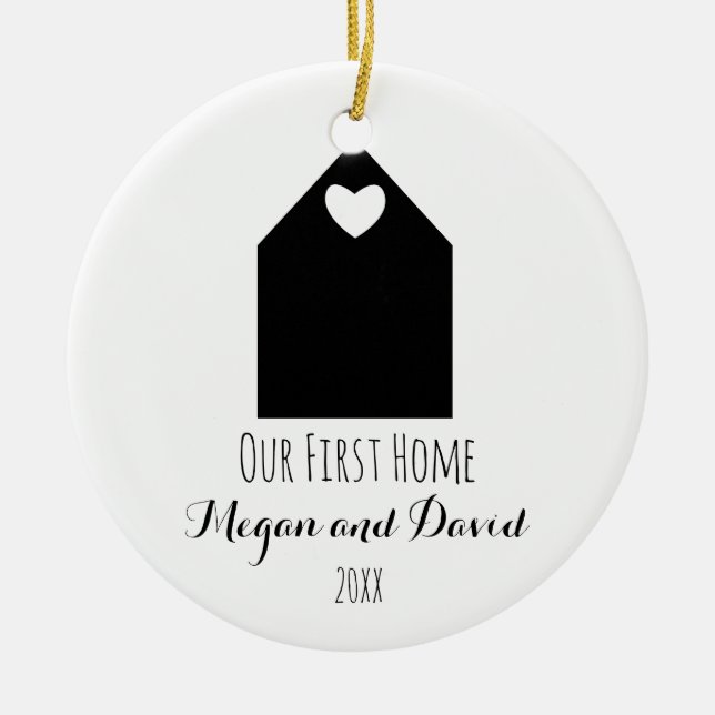 Nuestro primer ornamento casero el | minimalista y (Frente)