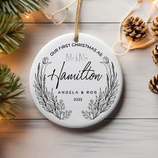 Nuestro primer ornamento cerámico de Navidad, líne