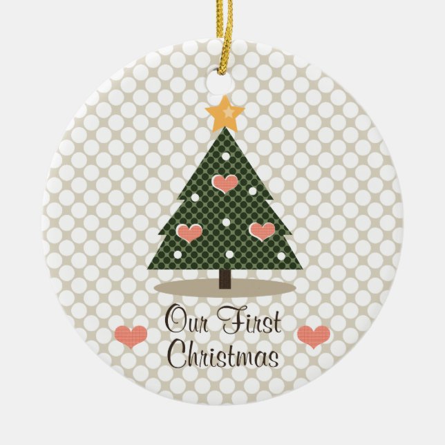 Nuestro primer ornamento del árbol de navidad (Frente)