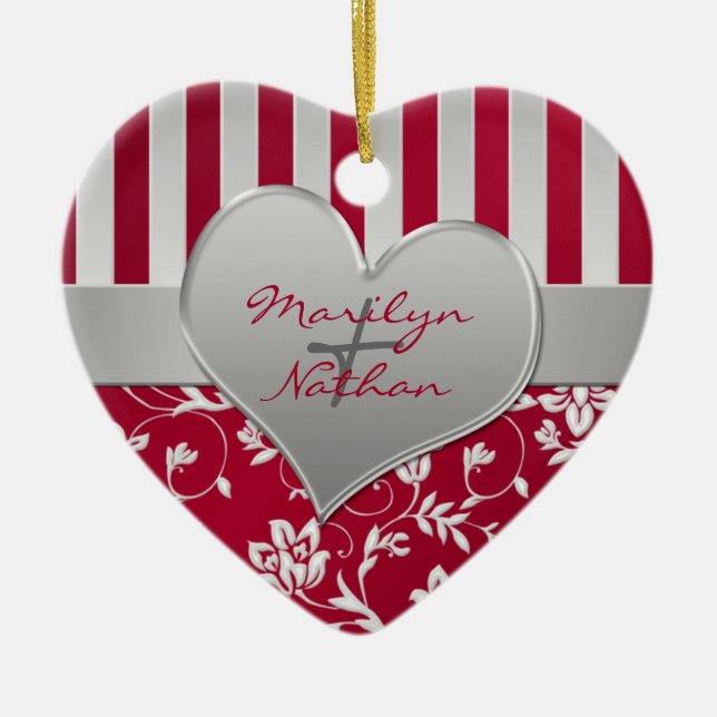 Nuestro primer ornamento del recuerdo del navidad (Frente)