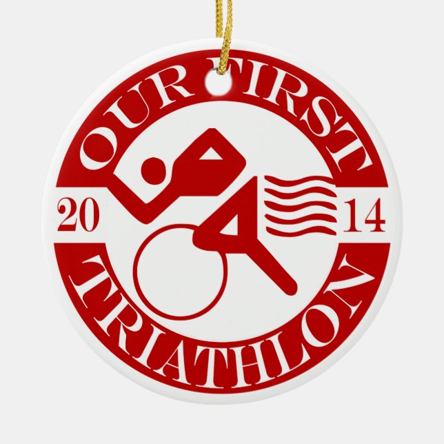 Nuestro primer ornamento del Triathlon - 2014 (Frente)