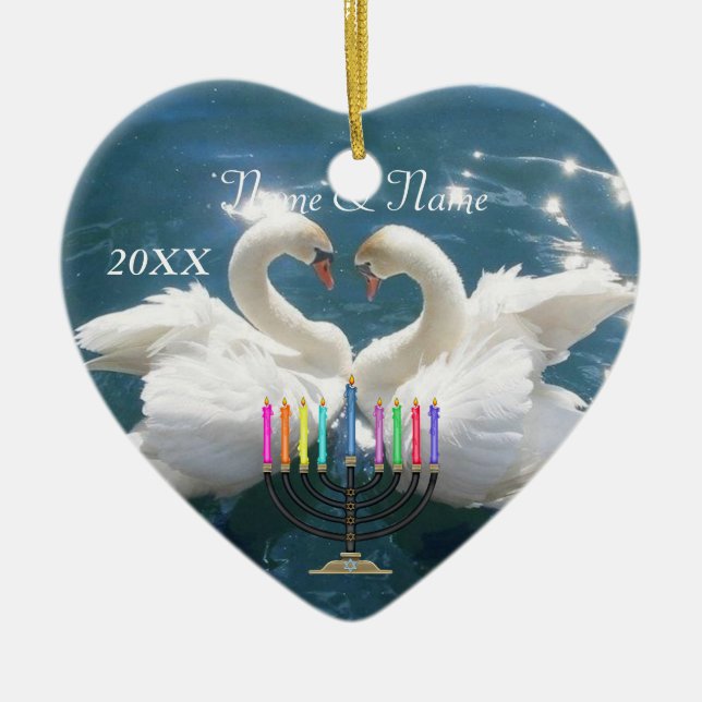 Nuestro primer ornamento hankkah 2012 personalizad (Frente)