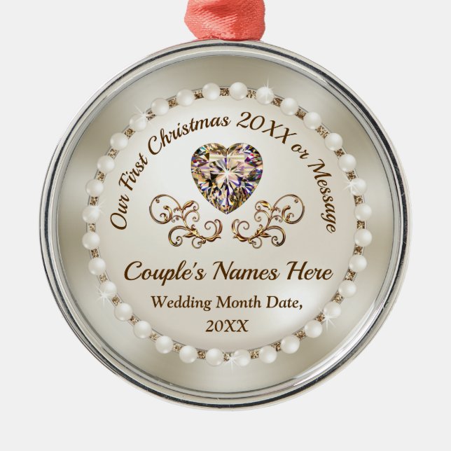 Nuestro primer ornamento navideño personalizado (Frente)