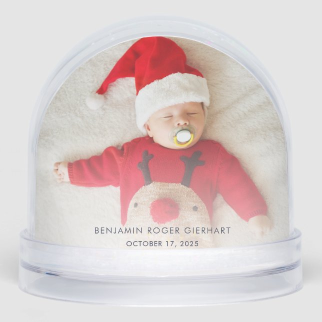 Nuestro primer papá de Navidad y fotos de bebés (Anverso)