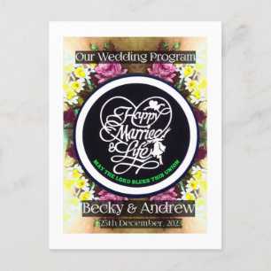 Nuestro programa de bodas Pamplet