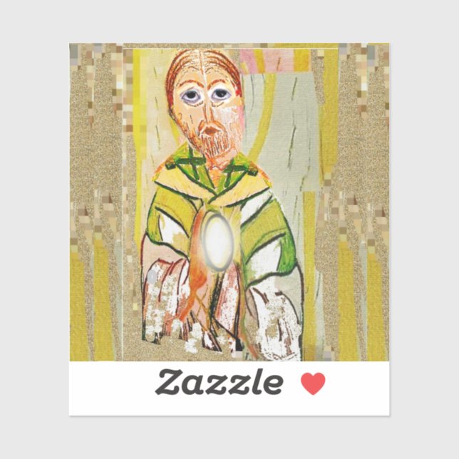 Nuestro Señor Jesucristo Pegatina (Hoja)