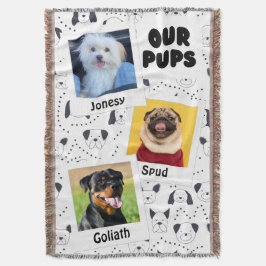 Nuestros Cachorros Manta de Perro Personalizada de