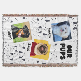 Nuestros Cachorros Manta de Perro Personalizada de
