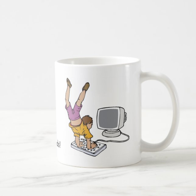 ¡Nuestros niños! Taza de café personalizada (Derecha)