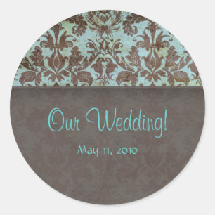 Nuestros Pegatinas RSVP de boda