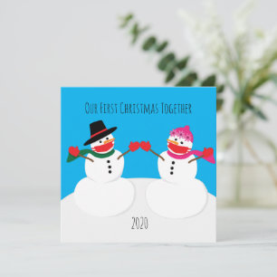 Nuestros primeros hombres de nieve de Navidad 2020