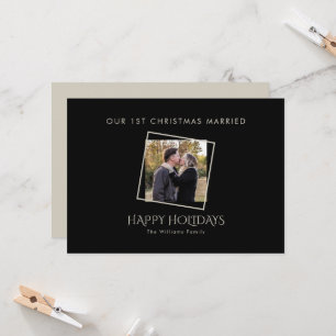 Nuestros primeros Navidades casados con foto enmar