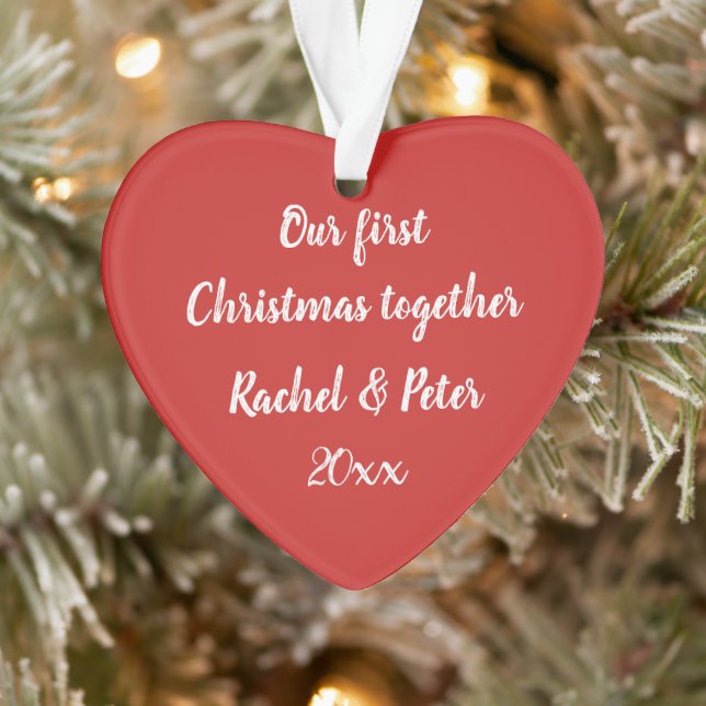 Nuestros primeros Navidades juntos ornamento cardí (Árbol)