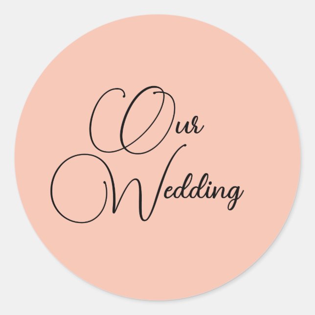 Nuestros Sellos de Invitación de Boda (Anverso)