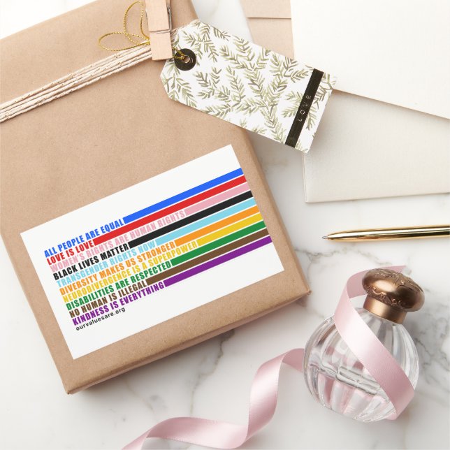 Nuestros valores son Pegatinas (Regalar)