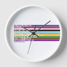 Nuestros valores son reloj de pared