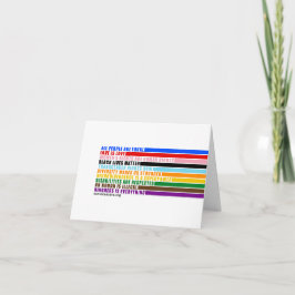 Nuestros valores son tarjetas de felicitación