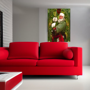 Nueva apariencia de Santa Claus Poster de arte d
