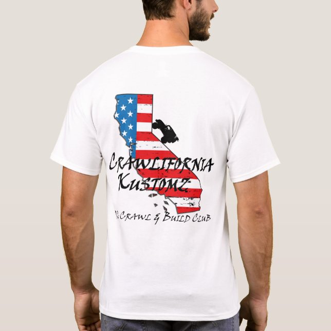 Nueva bandera de la camisa de Crawlifornia Kustomz (Reverso)