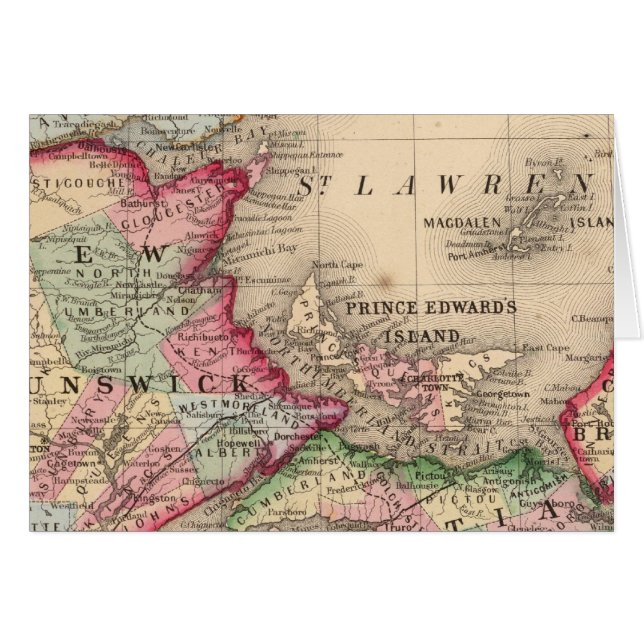 Nueva Brunswick, Mapa de Mitchell (Anverso (Horizontal))