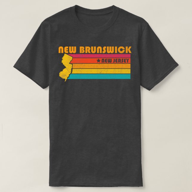 Nueva Brunswick New Jersey Vintage Molesto Souven (Diseño del anverso)