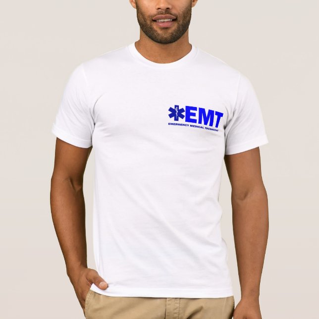 Nueva camisa Azul-indicada con letras del (Anverso)