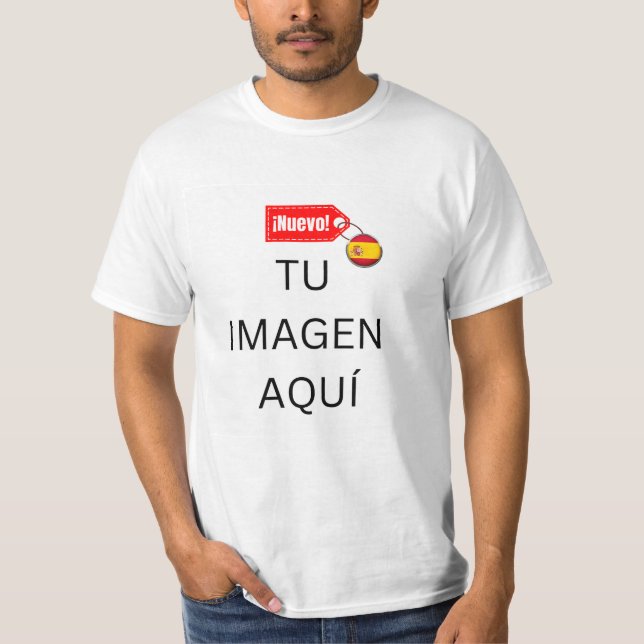 ¡NUEVA! Camiseta - Blanca - Personalizar (Anverso)