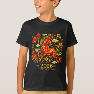 Nueva camiseta Caballo Celebración Zodiaco Chino