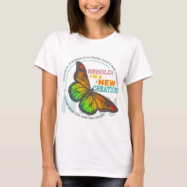 Nueva camiseta de la mariposa de la creación (Anverso)