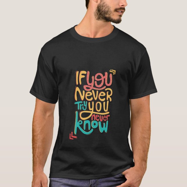Nueva camiseta de moda en color negro (Anverso)